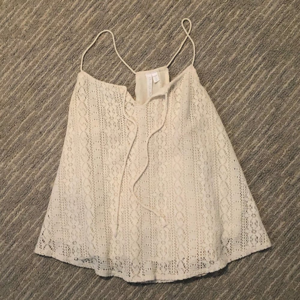 Cream C&C California Lace Tank Top